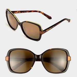 Kate Spade Adamina Polarized Sunglasses, Brown